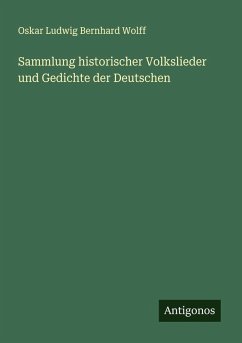 Cover Sammlung historischer Volkslieder und Gedichte der Deutschen