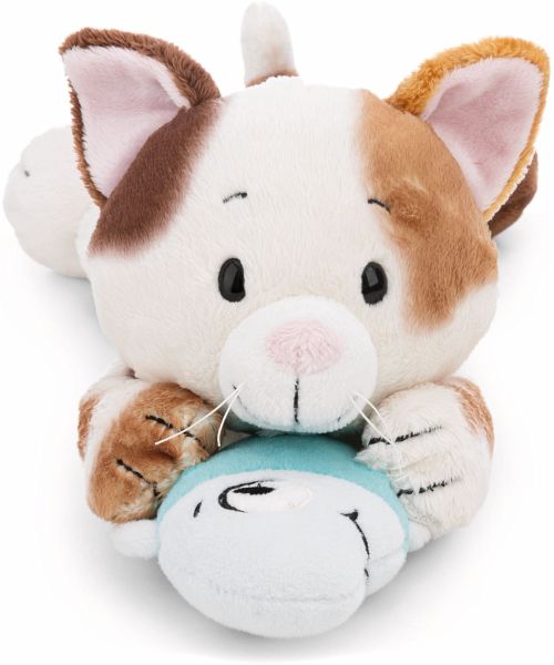 Nici 62151 Kuscheltier Glückskatze & Fisch 30cm liegend GREEN
