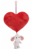 Nici 61492 Plüschherz 15cm mit Kuscheltier Love Elefant