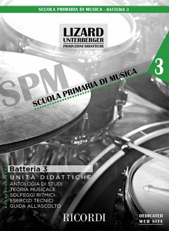 Cover Batteria e percussioni vol. 3 (Unitŕ didattiche) Drum Set and Percussion Book & Audio-Online