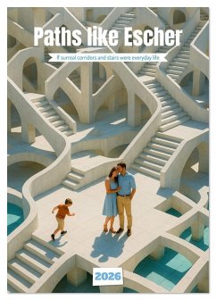 Paths like Escher (Desk Calendar 2026 DIN A5 portrait), CALVENDO 12 Month DeskCalendar