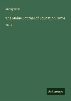 Cover The Maine Journal of Education. 1874