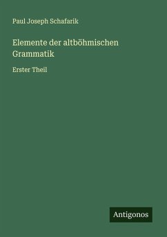 Cover Elemente der altböhmischen Grammatik