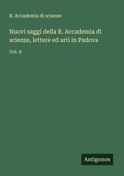Cover Nuovi saggi della R. Accademia di scienze, lettere ed arti in Padova