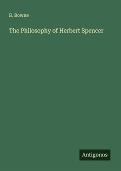 Cover The Philosophy of Herbert Spencer