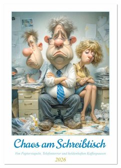 Cover Chaos am Schreibtisch (Tischkalender 2026 DIN A5 hoch), CALVENDO Monatskalender