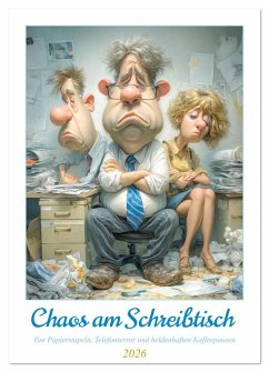Cover Chaos am Schreibtisch (Wandkalender 2026 DIN A4 hoch), CALVENDO Monatskalender