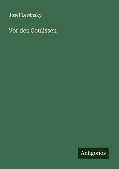 Cover Vor den Coulissen