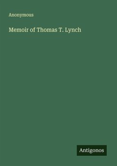 Cover Memoir of Thomas T. Lynch