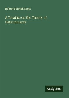 Cover A Treatise on the Theory of Determinants