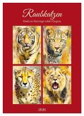 Raubkatzen. Moderne Paintings wilder Eleganz (Wandkalender 2026 DIN A3 hoch), CALVENDO Monatskalender