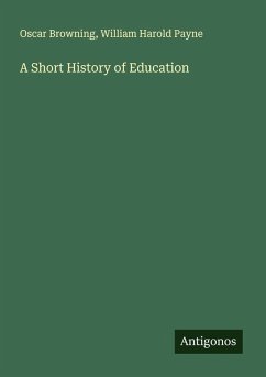 Cover A Short History of Education