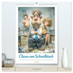 Cover Chaos am Schreibtisch (hochwertiger Premium Wandkalender 2026 DIN A2 hoch), Kunstdruck in Hochglanz