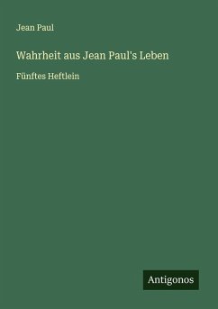 Cover Wahrheit aus Jean Paul's Leben