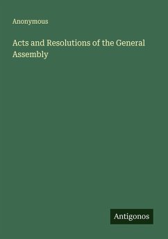 Cover Acts and Resolutions of the General Assembly