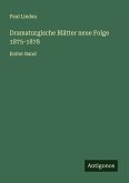 Dramaturgische Blätter neue Folge 1875-1878