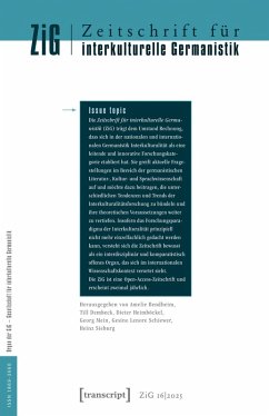 Cover Zeitschrift für interkulturelle Germanistik 16. Jahrgang, 2025