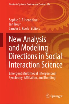 Cover New Analysis and Modeling Directions in Social Interaction Science