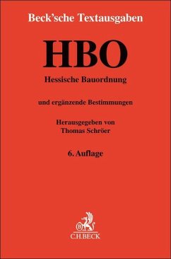 Cover Hessische Bauordnung. HBO