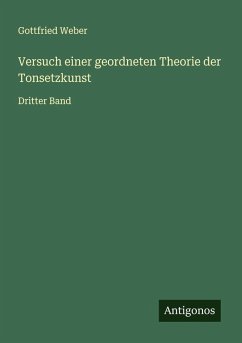 Cover Versuch einer geordneten Theorie der Tonsetzkunst