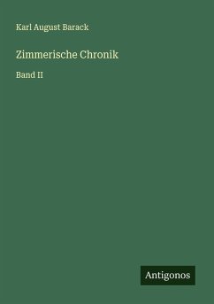 Cover Zimmerische Chronik