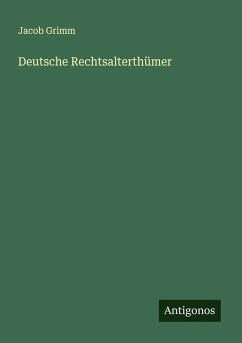 Cover Deutsche Rechtsalterthümer