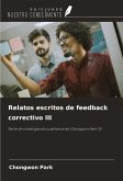 Relatos escritos de feedback correctivo III