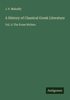 Cover A History of Classical Greek Literature
