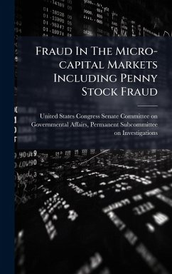 Cover Fraud In The Micro-capital Markets Including Penny Stock Fraud