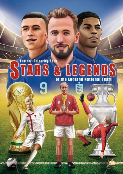 Football colouring book STARS & LEGENDS of the England National Team