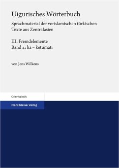 Cover Uigurisches Wörterbuch Bd. 3: Fremdelemente. Teil 4: ha - ketumati