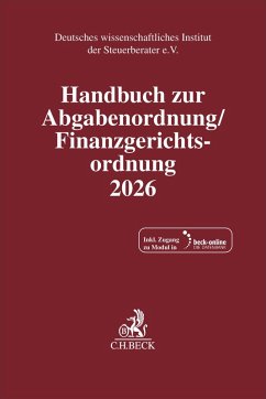 Cover Handbuch zur Abgabenordnung / Finanzgerichtsordnung 2026. AO / FGO 2026