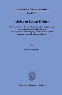 Abriss zu Lasten Dritter Cover Abriss zu Lasten Dritter
