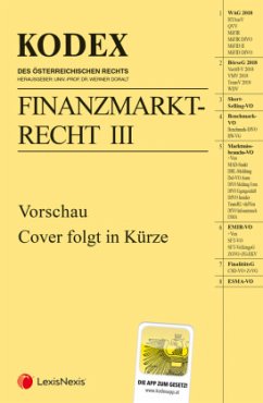 Cover KODEX Finanzmarktrecht Band III 2025/26