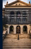 LandsyfirrÃ(c)ttardÃ3mar Og HaestarÃ(c)ttardÃ3mar Í Íslenzkum Màlum... LandsyfirrÃ(c)ttardÃ3mar Og HaestarÃ(c)ttardÃ3mar Í Íslenzkum Màlum...