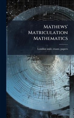Cover Mathews' Matriculation Mathematics