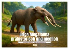 Urige Megafauna prähistorisch und niedlich (Tischkalender 2026 DIN A5 quer), CALVENDO Monatskalender - Calvendo;Waurick, Kerstin