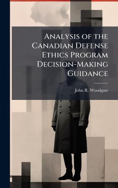 Cover Analysis of the Canadian Defense Ethics Program Decision-Making Guidance