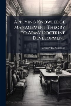 Cover Applying Knowledge Management Theory to Army Doctrine Development