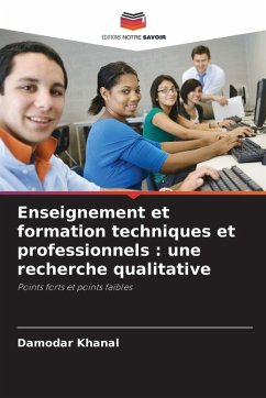 Cover Enseignement et formation techniques et professionnels : une recherche qualitative