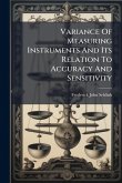 Variance Of Measuring Instruments And Its Relation To Accuracy And Sensitivity