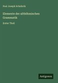 Elemente der altböhmischen Grammatik