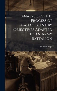 Cover Analysis of the Process of Management by Objectives Adapted to an Army Battalion