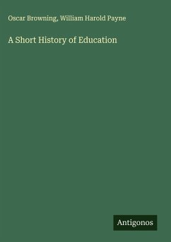 Cover A Short History of Education