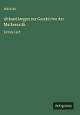 Abhandlungen zur Geschichte der Mathematik Abhandlungen zur Geschichte der Mathematik