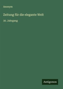 Cover Zeitung für die elegante Welt