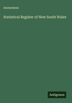 Cover Statistical Register of New South Wales
