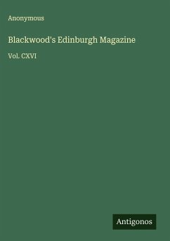 Cover Blackwood's Edinburgh Magazine