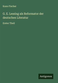 Cover G. E. Lessing als Reformator der deutschen Literatur