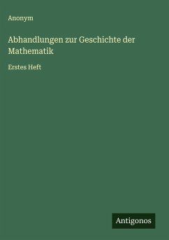 Cover Abhandlungen zur Geschichte der Mathematik